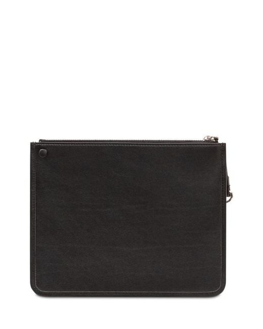 Givenchy Black Large Zipper Clutch for men