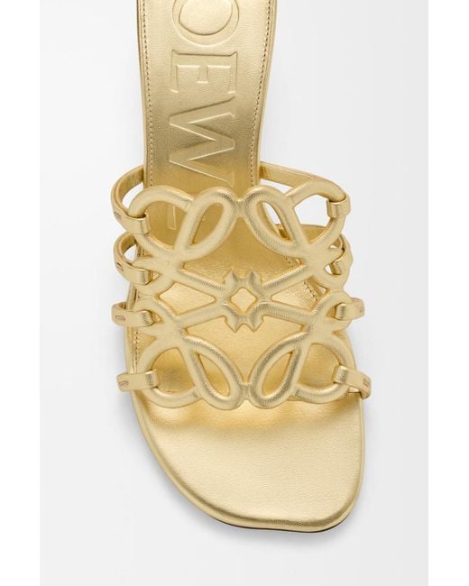 Loewe Metallic Petal Anagram Slides
