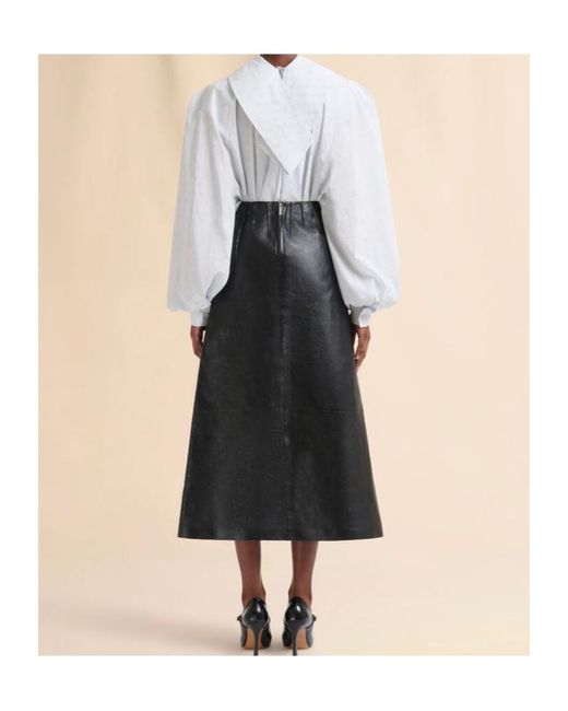 Marni Black Pleated Skirt