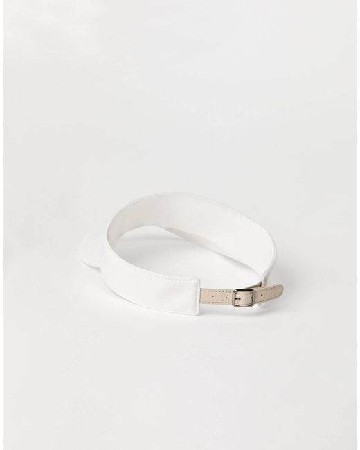 Brunello Cucinelli White Crystal-Embellished Cap