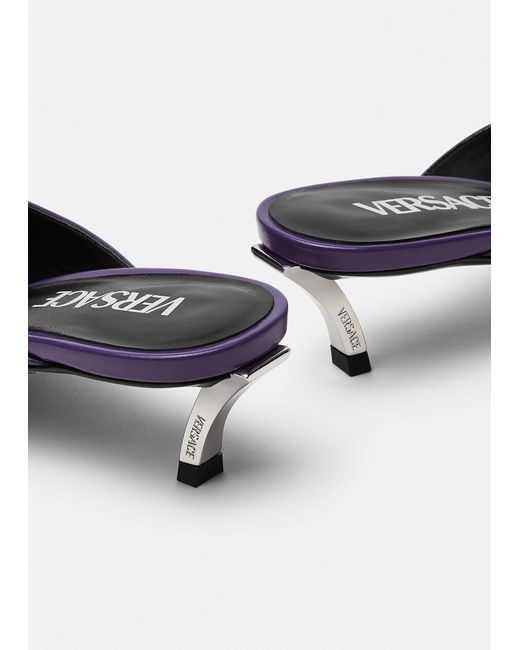Versace Purple Pin-Point 50Mm Mules