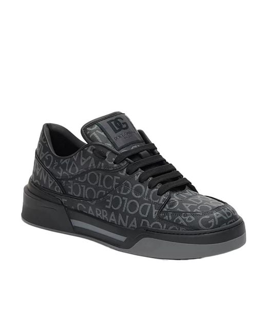 Dolce & Gabbana Black New Roma Sneakers for men