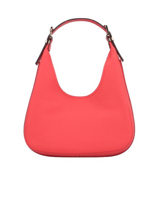 Michael Kors Red Michael Nolita Small Hobo Shoulder Bag