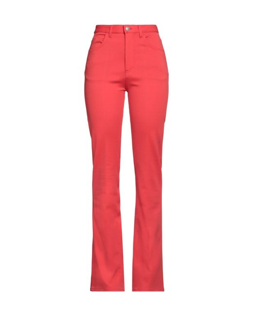 Marni Red Solid Stretch Pants
