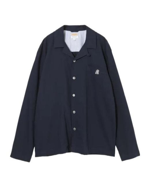 Undercover Blue X Sunspel Cotton Shirt for men