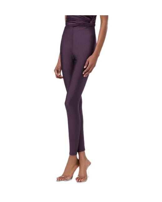 ANDAMANE Purple Holly 80's Leggings
