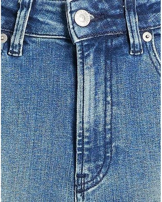 DIESEL Blue Mid-Waisted Tapered Jeans