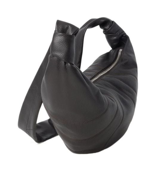 Lemaire Black Medium Croissant Crossbody Bag for men