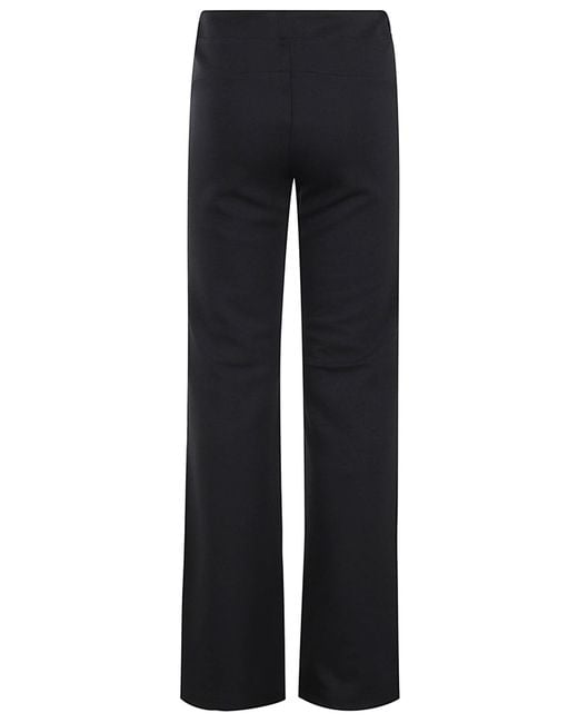 K-Way Black Flare Sport Trousers For Warm Leisure Activitie