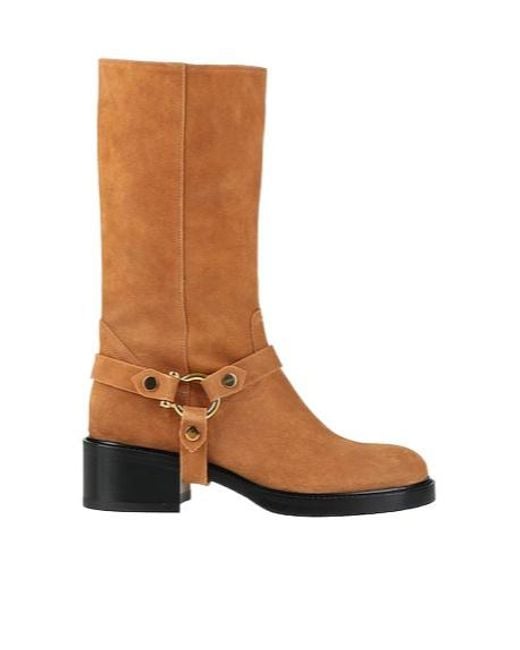 Chloé Brown Tall Boots