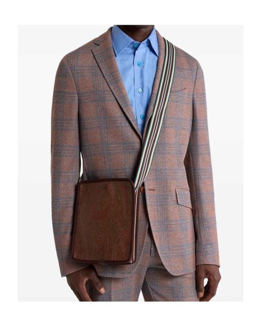 Etro White Essential Small Arnica Bag for men