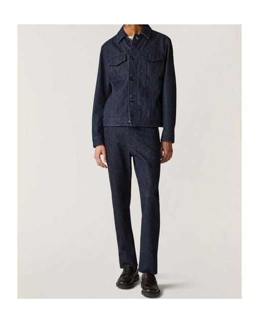 Loro Piana Blue Logo-Patch Jeans for men