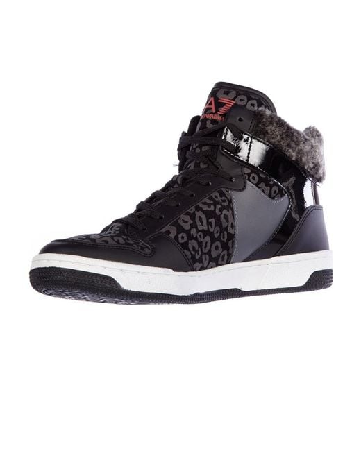 EA7 Black Logo Details Casual Sneakers