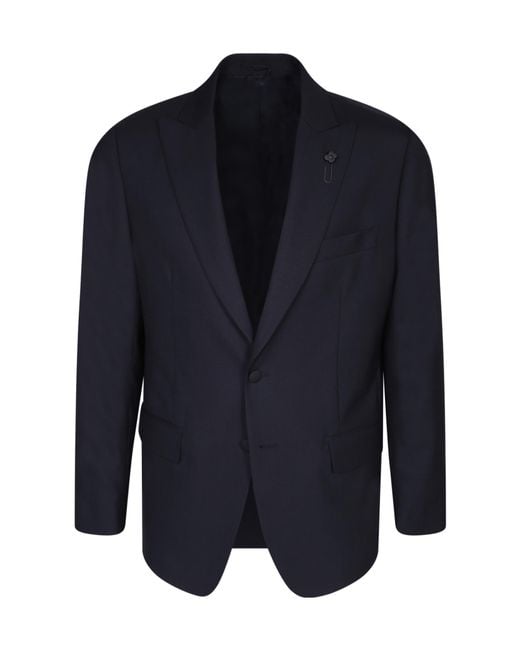Lardini Blue Single-Breasted Two Piece Suit for men