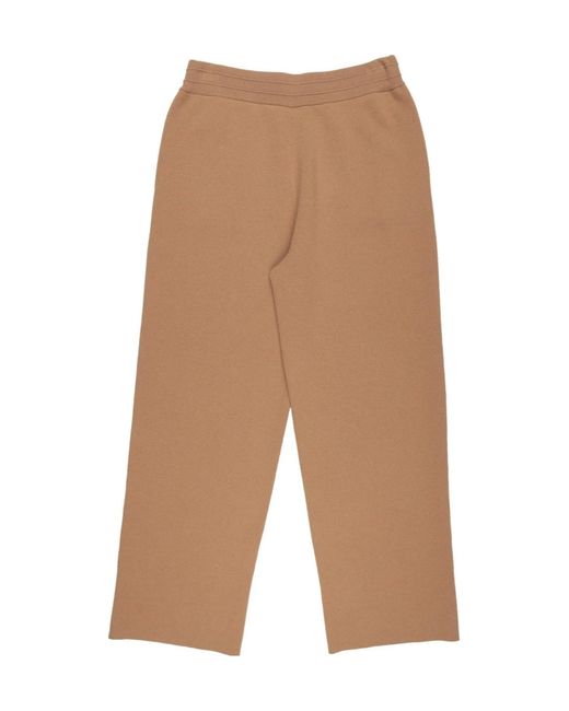 Burberry Natural Loose-Fitting Knit Pants