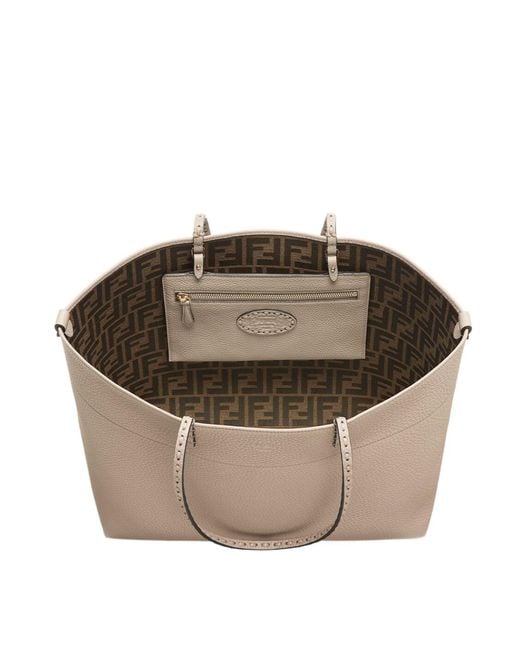 Fendi Natural Roll Medium Tote Bag