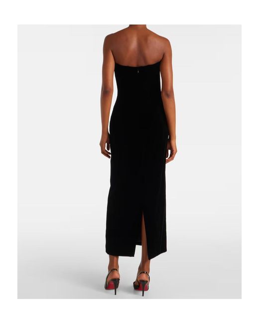 Mugler Black Sweetheart Sleeveless Dress