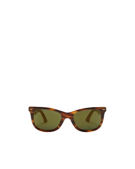 Acne Green Square-Frame Sunglasses