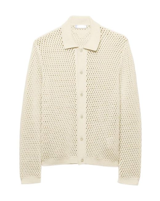 Prada Natural Linen And Cotton Cardigan for men