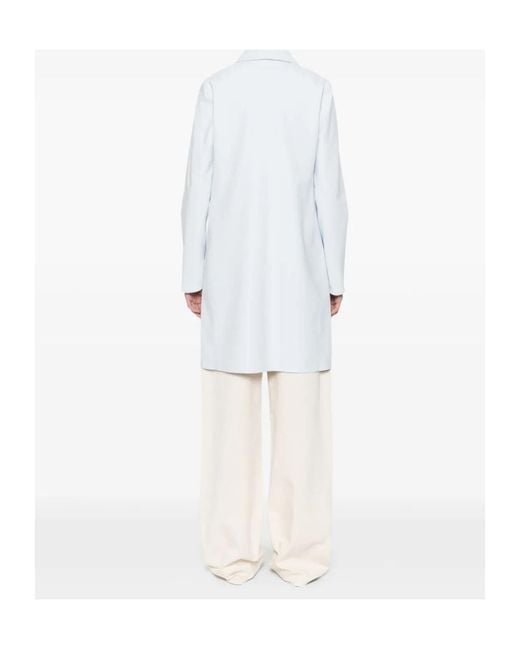 Herno White Button Coat