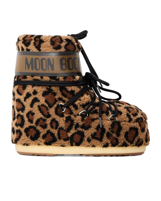 Moon Boot Brown Fleece Mini