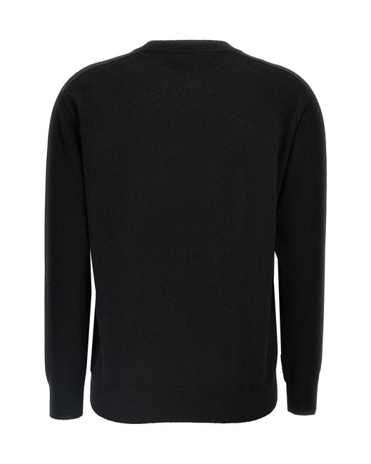 Brunello Cucinelli Black Crew Neck Long-Sleeved Knitwear