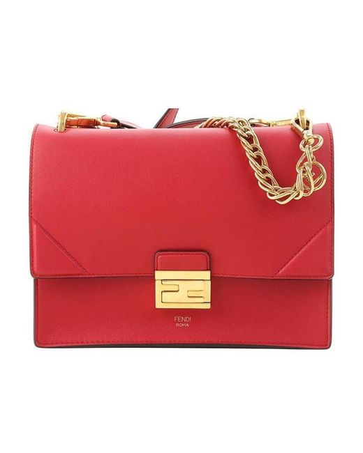Fendi Red Kan U Shoulder Bag