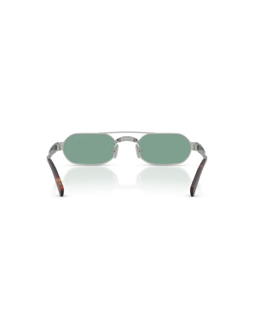 Miu Miu Green Eyewear Envie Geometric Frame Sunglasses