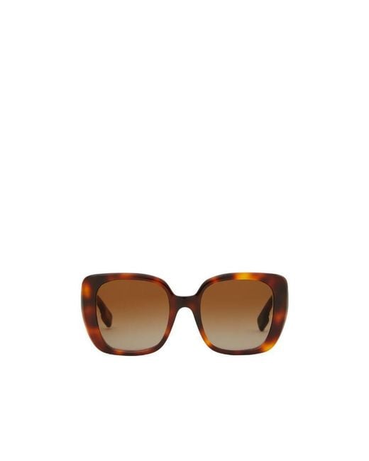 Burberry Multicolor Tortoiseshell Oversized Square-Frame Sunglasses