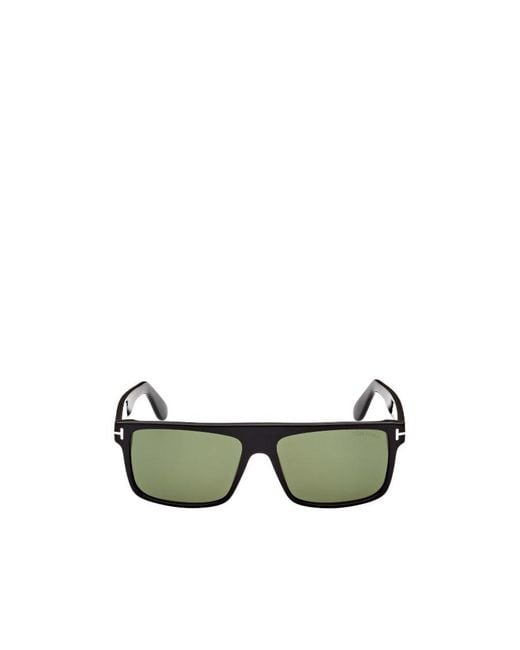 Tom Ford Green Eyewear Rectangular Frame Sunglasses for men