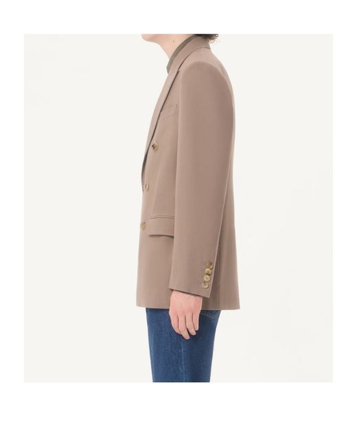 Valentino Brown Double-Breasted Blazer for men