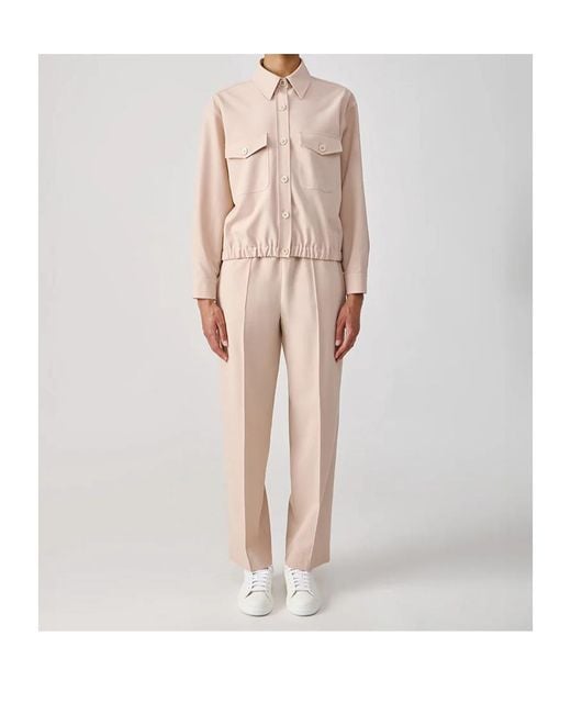 Fabiana Filippi Pink Long Sleeve Casual Jacket