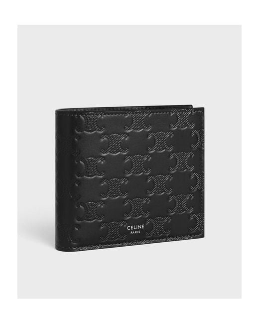 Céline Black Bi-Fold Wallet With Coin Compartment for men