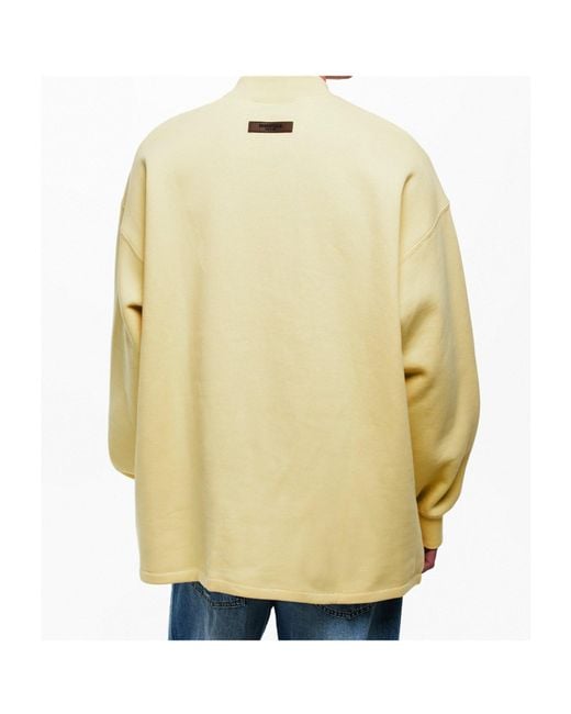 Fear Of God Yellow Long-Sleeved Ribbed Sweatshirt for men