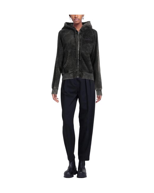 DIESEL Black Solid-Color Hoodie