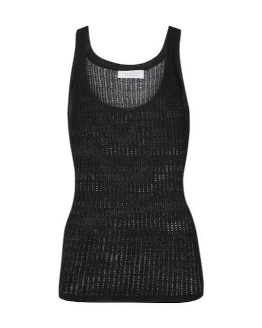 Gabriela Hearst Black Nevin Cashmere And Silk Tank Top