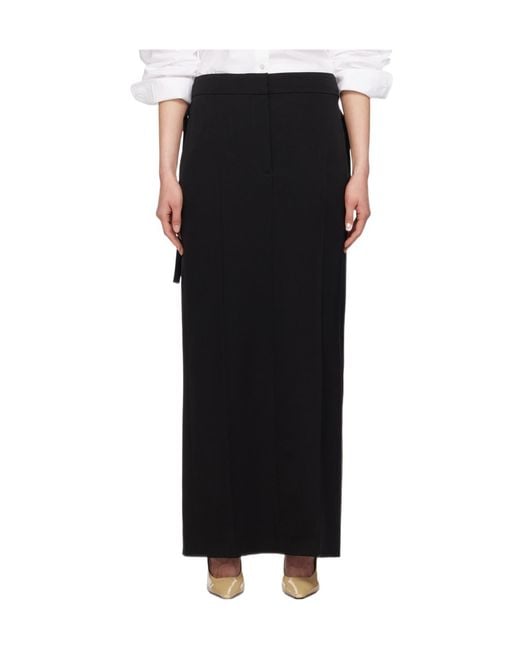 The Row Black Trevy Maxi Skirt