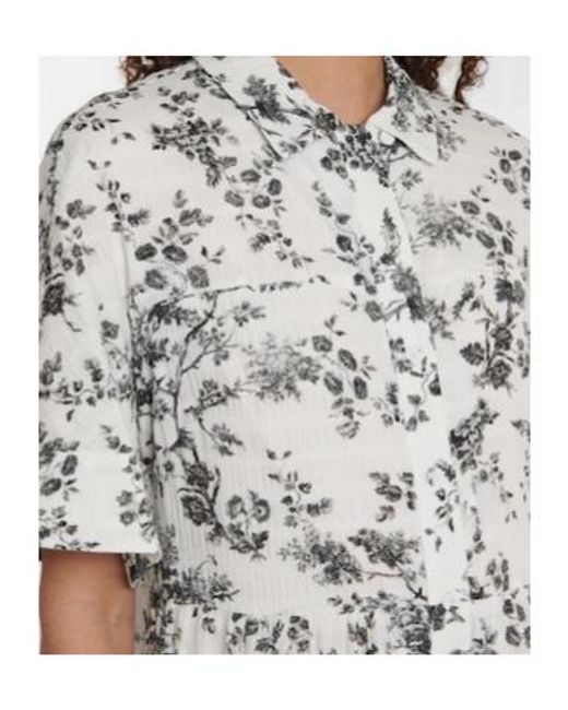Erdem White Kate Floral Cotton Maxi Dress