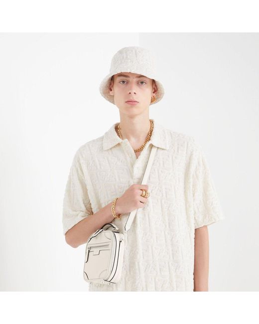 Fendi White Travel Mini Crossbody Bag for men