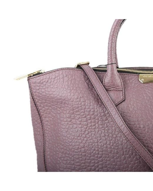 Burberry Purple Logo Handbag