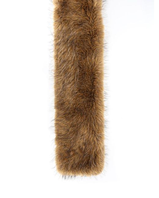 Ganni White Rectangle Frame Scarf