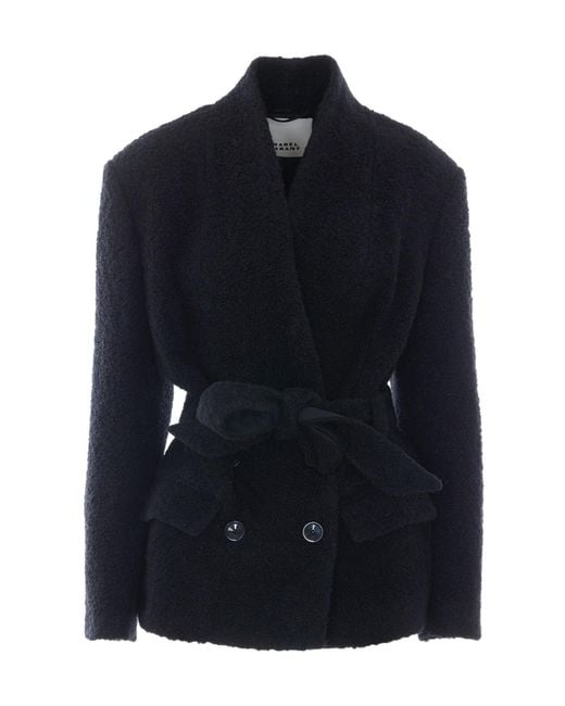 Isabel Marant Blue Double-Breasted Syndra Jacket