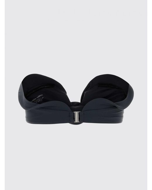 Magda Butrym Blue Rosette Bandeau Bikini Top