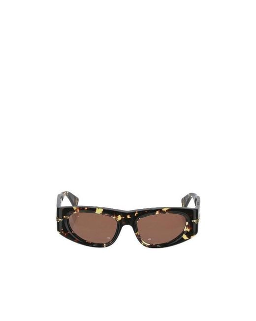 Bottega Veneta Multicolor Eyewear Rectangular Frame Sunglasses