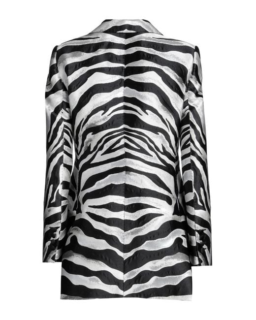 Dolce & Gabbana Black Zebra-Print Blazer