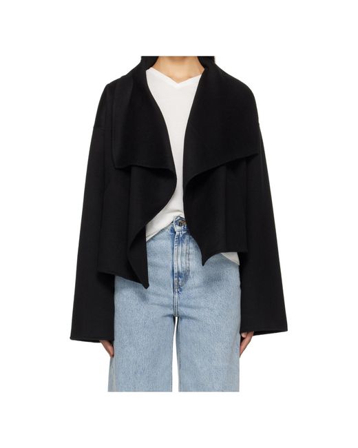 Totême Black Signature Double Jacket