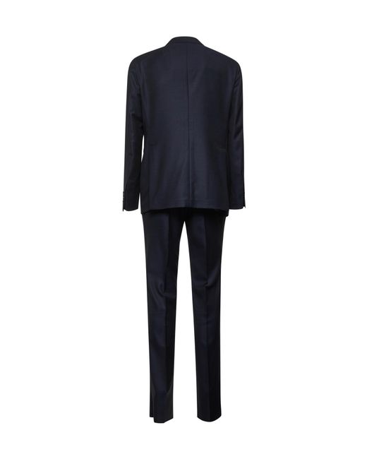 Tagliatore Black Single Breasted Two-Piece Tailored Suit for men