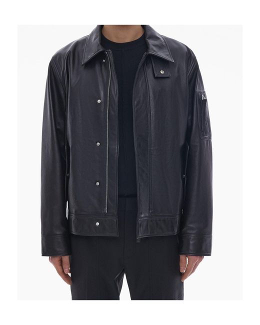 Helmut Lang Blue Collared Jacket for men
