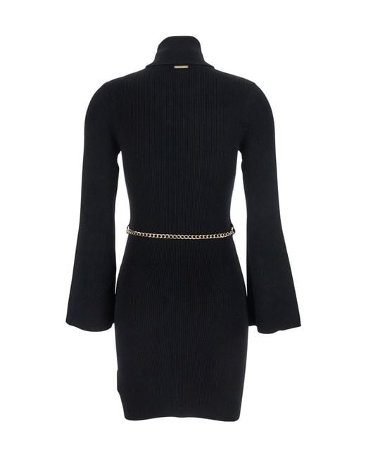 Michael Kors Black Michael Beltd Mini Dress
