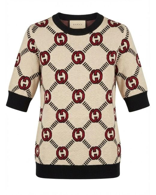 Gucci Pink Reversible Interlocking G Jumper